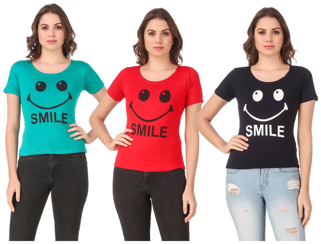 

Krishty Trading Lycra Casual Regular T Shirt Multi