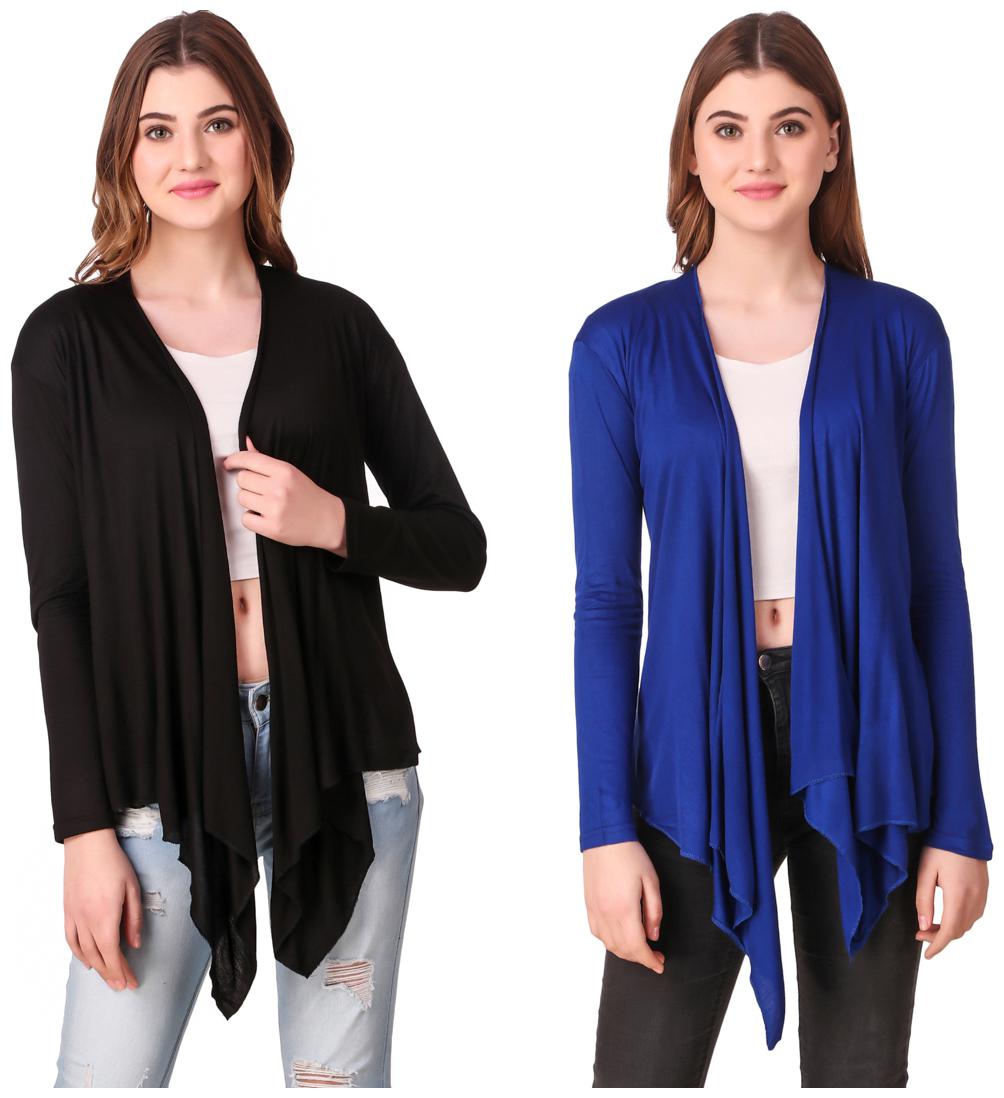 

Krishty Trading Women Shrug - Black Blue