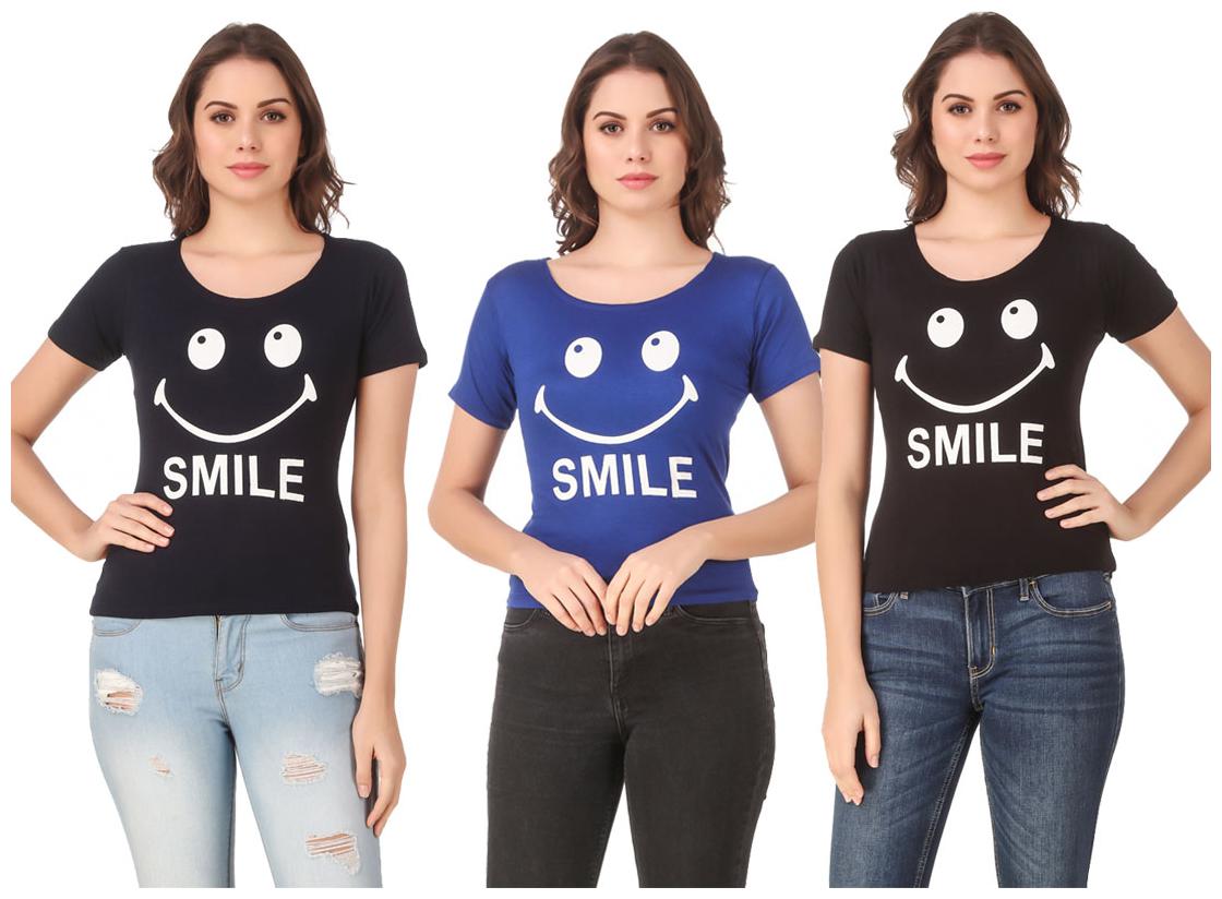 

Krishty Trading Lycra Casual Regular T Shirt Multi
