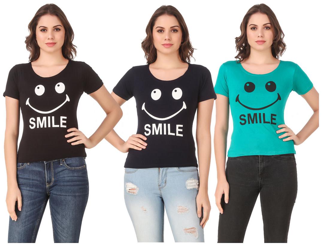 

Krishty Trading Lycra Casual Regular T Shirt Multi