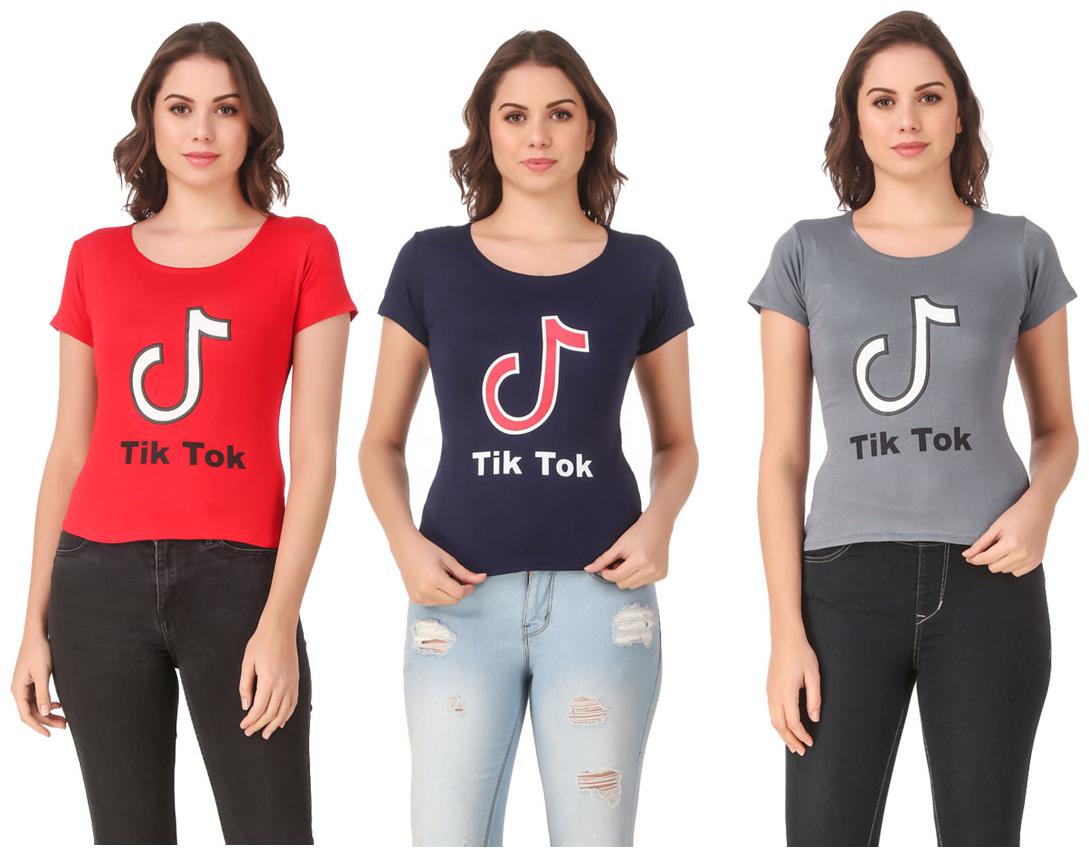 

Krishty Trading Lycra Casual Regular T Shirt Multi
