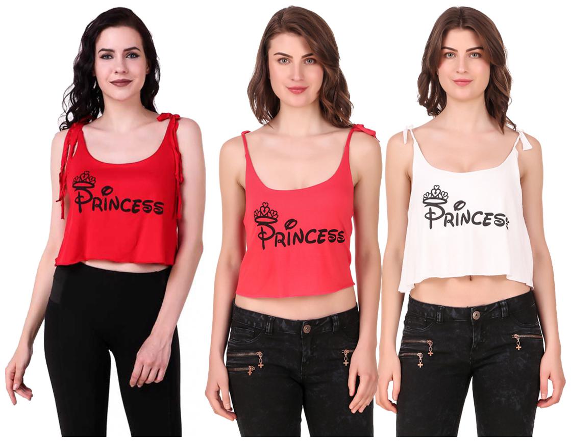 

Krishty Trading Women Printed Crop top - Multi