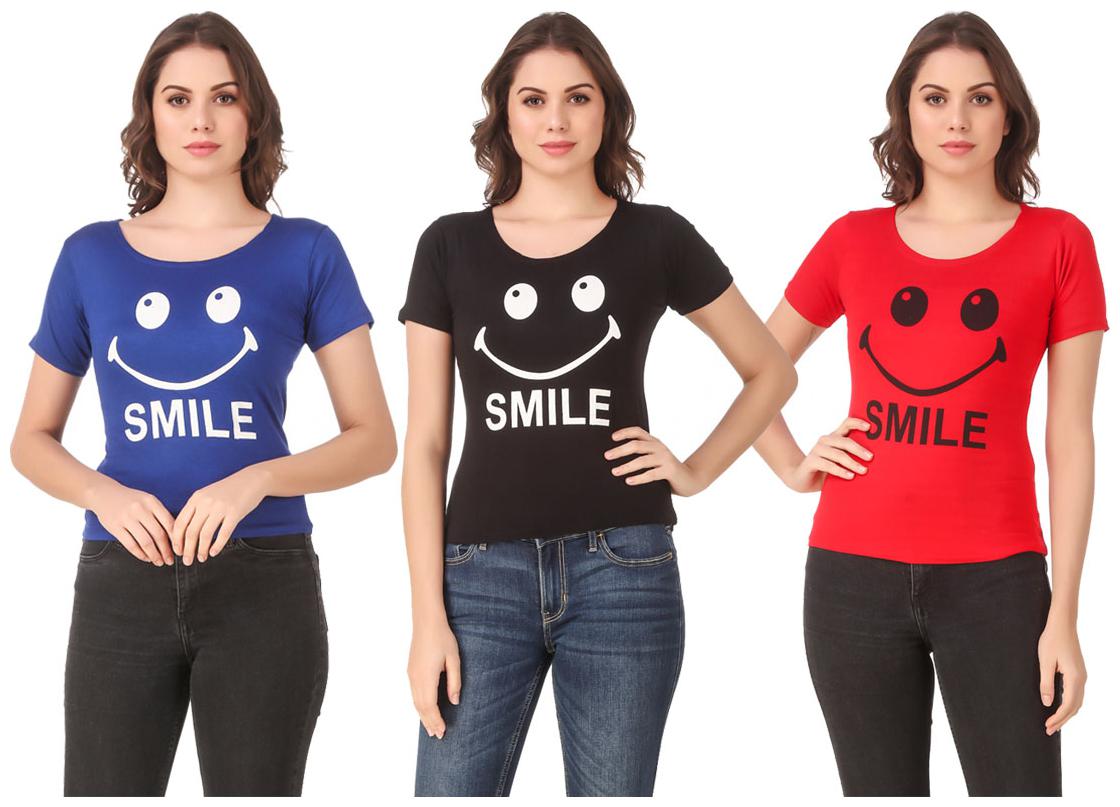 

Krishty Trading Lycra Casual Regular T Shirt Multi