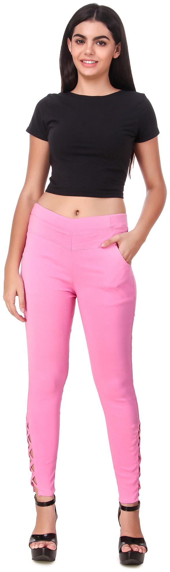 

Krishty Trading Women Pink Skinny fit Jegging