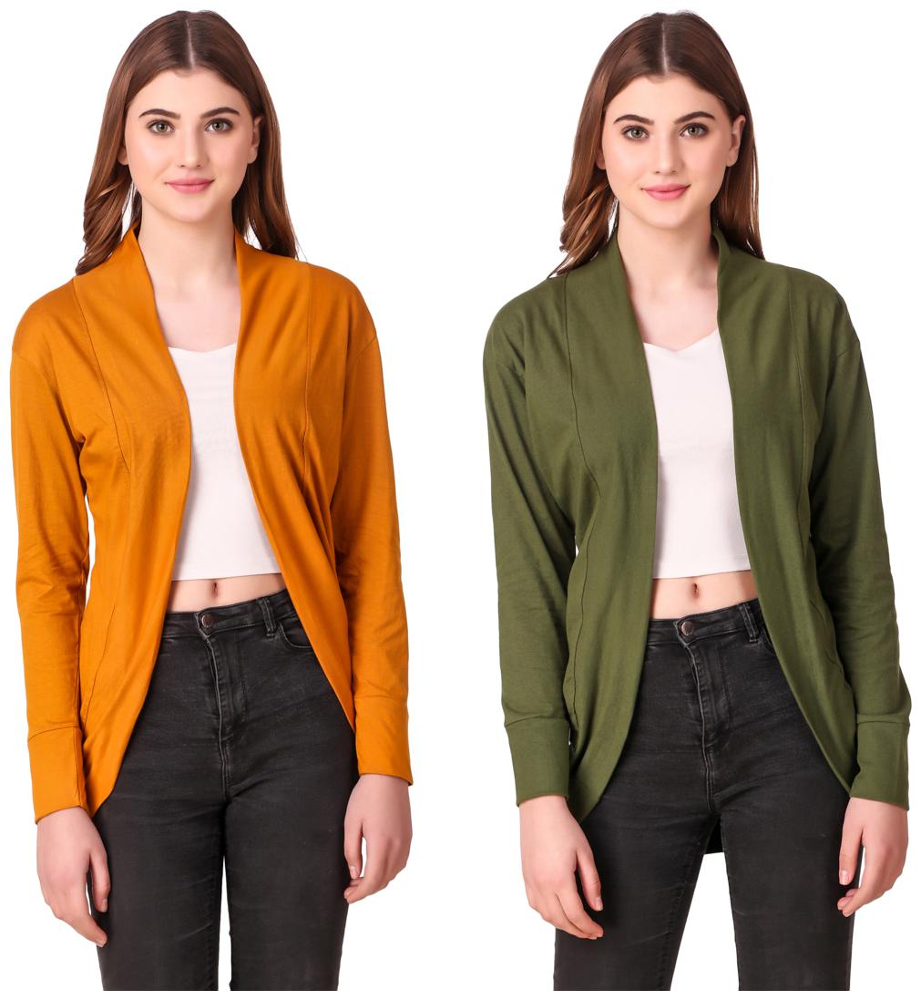 

Krishty Trading Women Shrug - Yellow Green