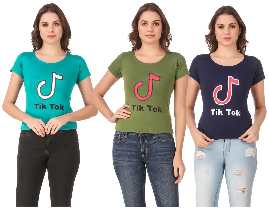 

Krishty Trading Lycra Casual Regular T Shirt Multi