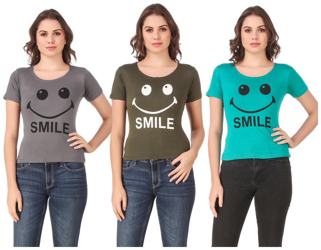 

Krishty Trading Lycra Casual Regular T Shirt Multi