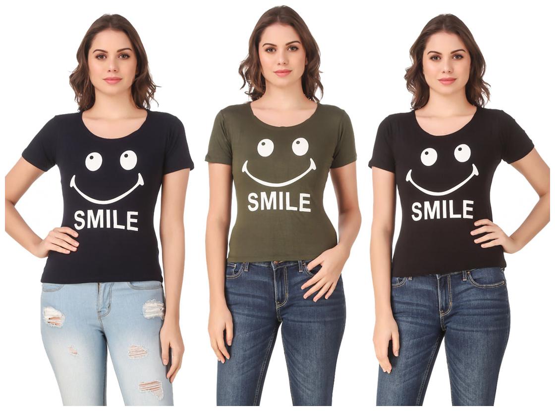 

Krishty Trading Lycra Casual Regular T Shirt Multi
