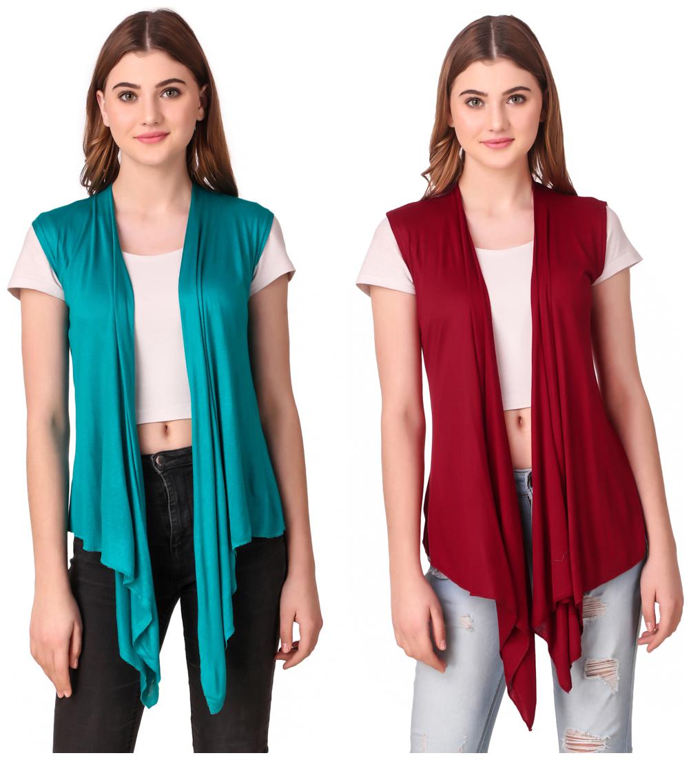 

Krishty Trading Women Shrug - Maroon