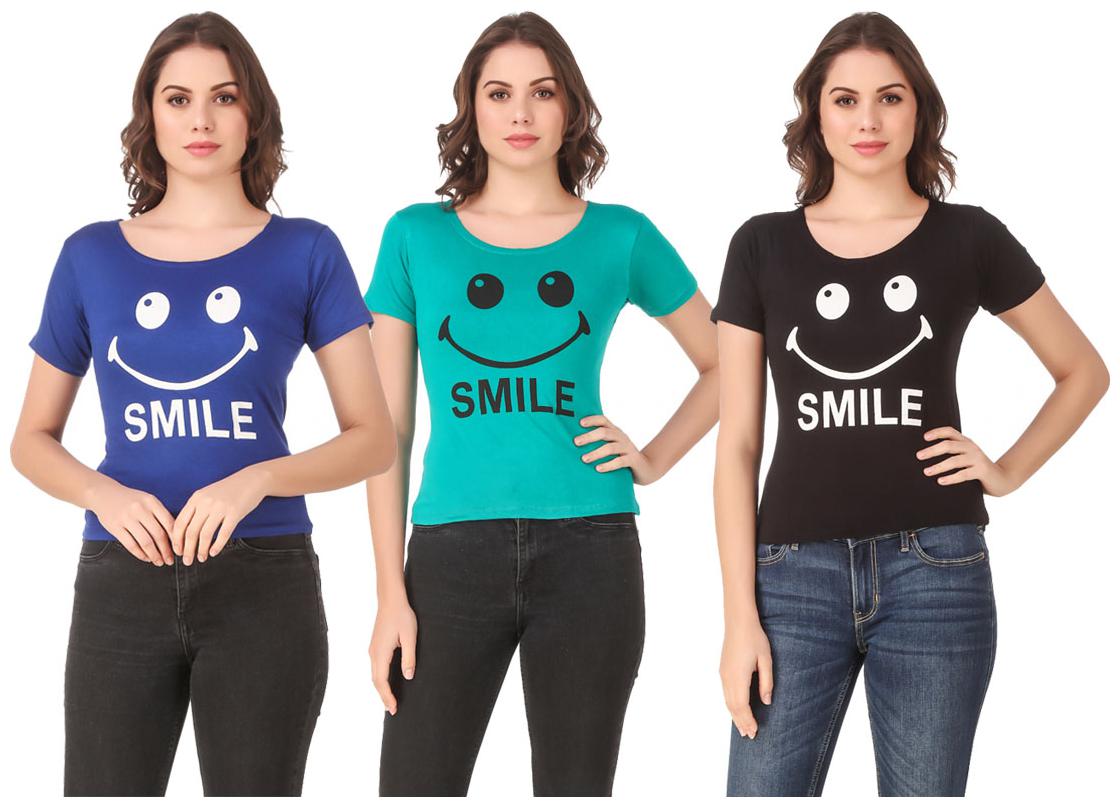 

Krishty Trading Lycra Casual Regular T Shirt Multi