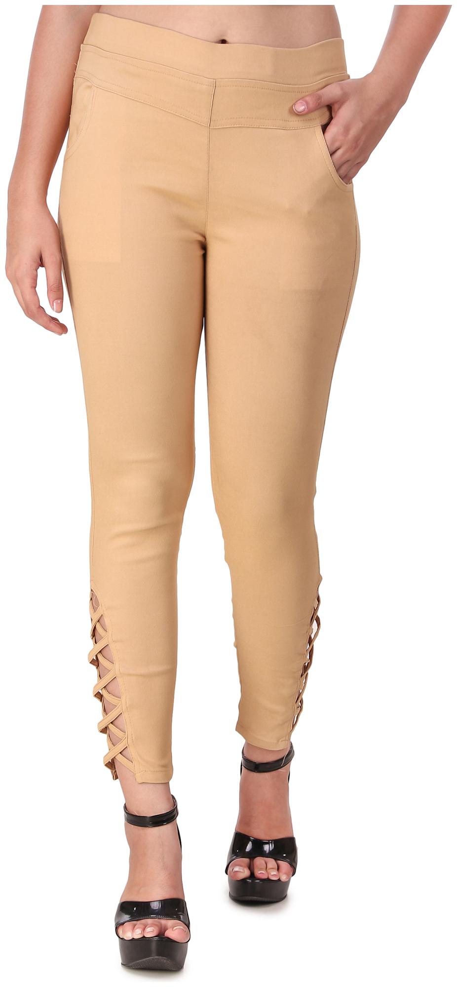 

Krishty Trading Women Beige Skinny fit Jegging