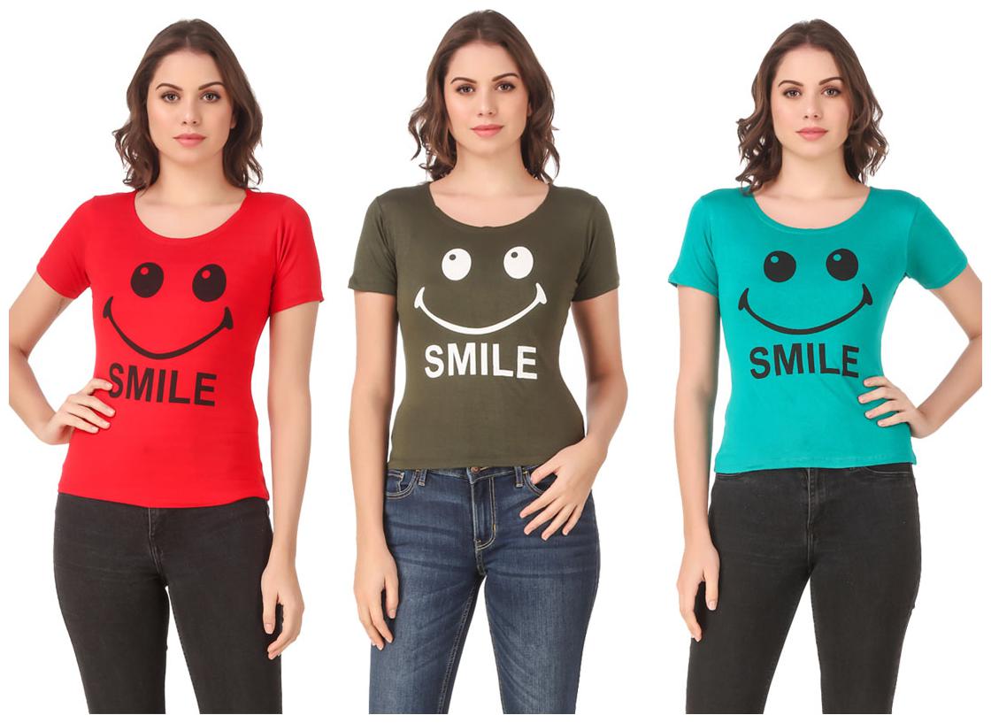 

Krishty Trading Lycra Casual Regular T Shirt Multi