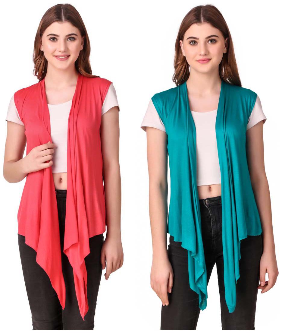 

Krishty Trading Casual Wear Shrug for women Peach