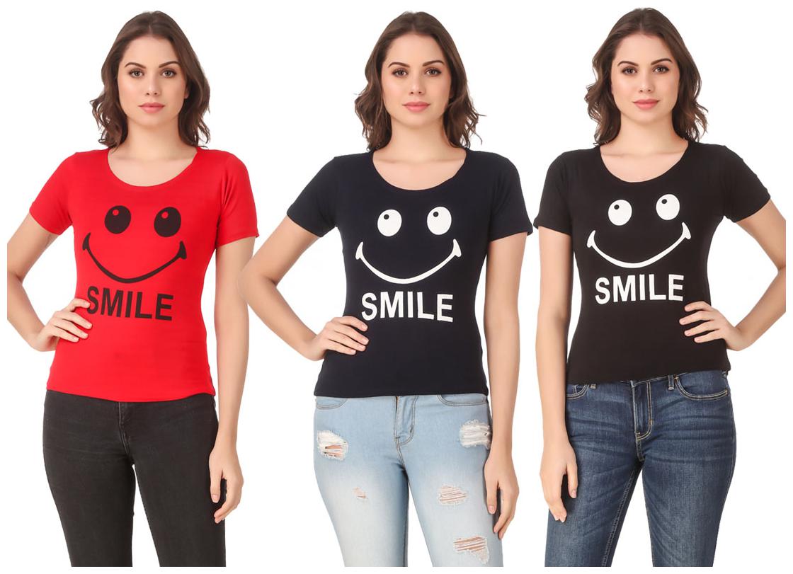 

Krishty Trading Lycra Casual Regular T Shirt Multi