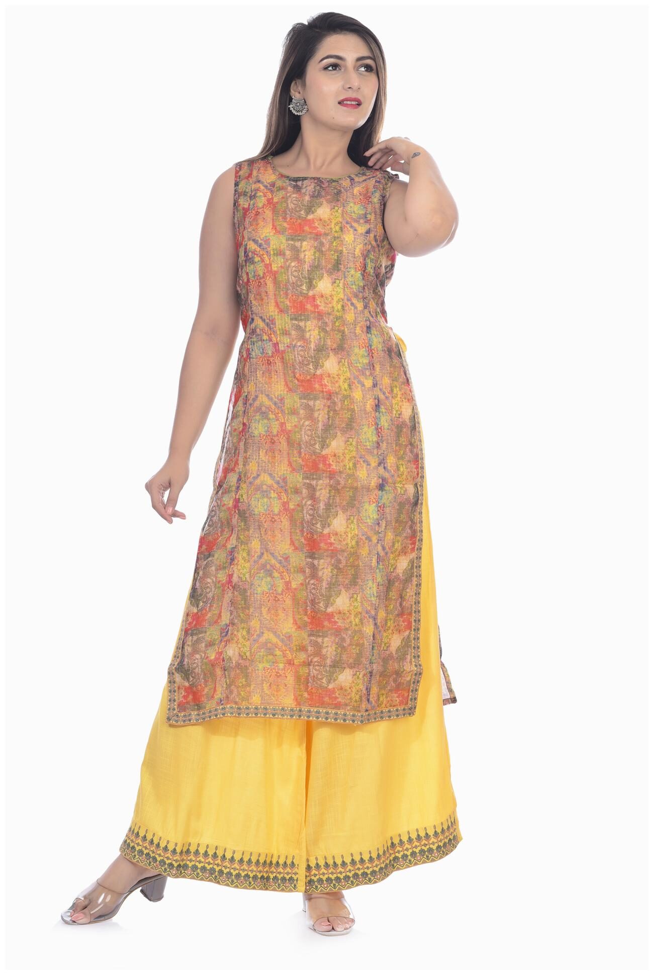 

Kumudini Women Multi Abstract Straight Kurti