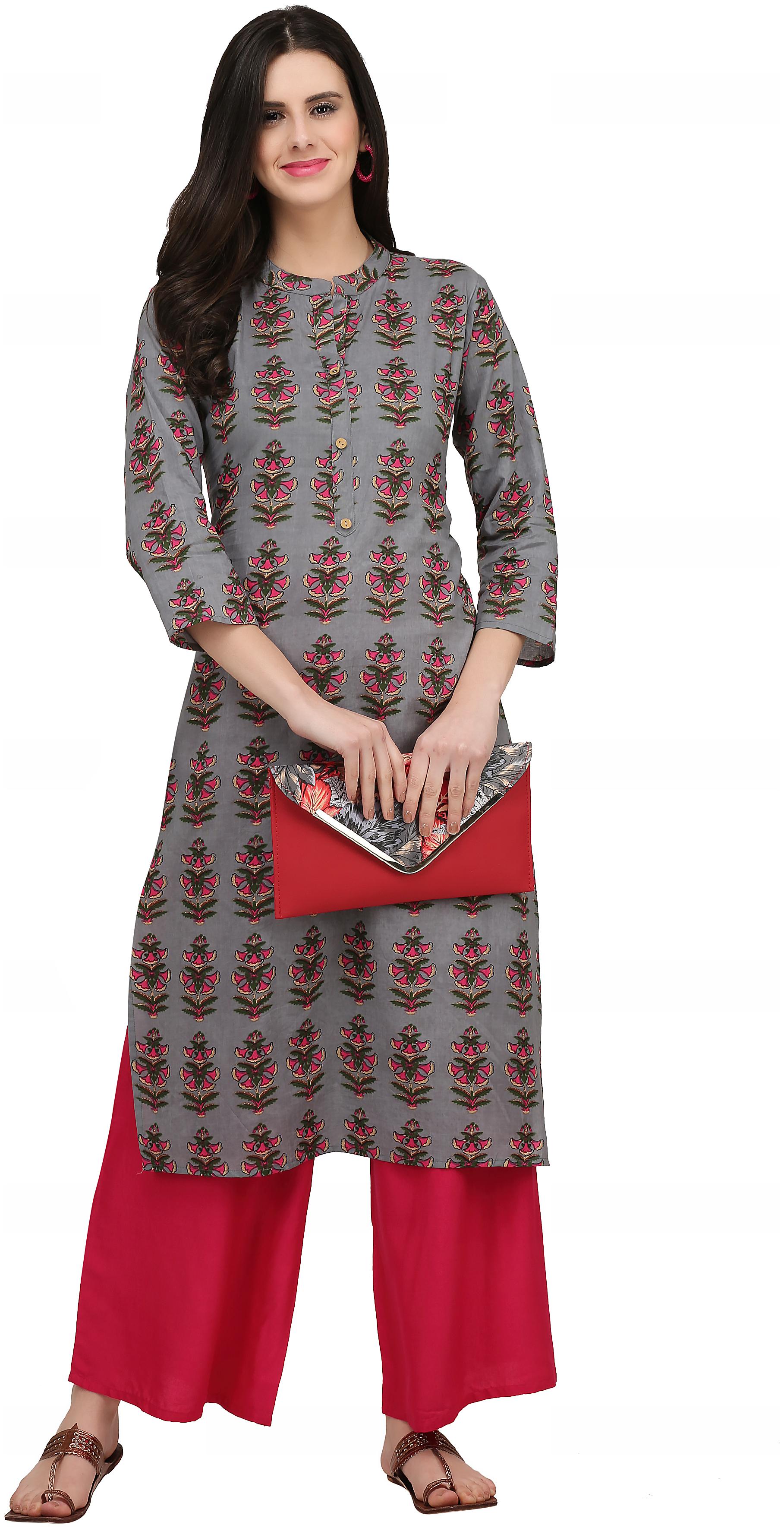 

kusum international Festive Party Printed Women Kurti