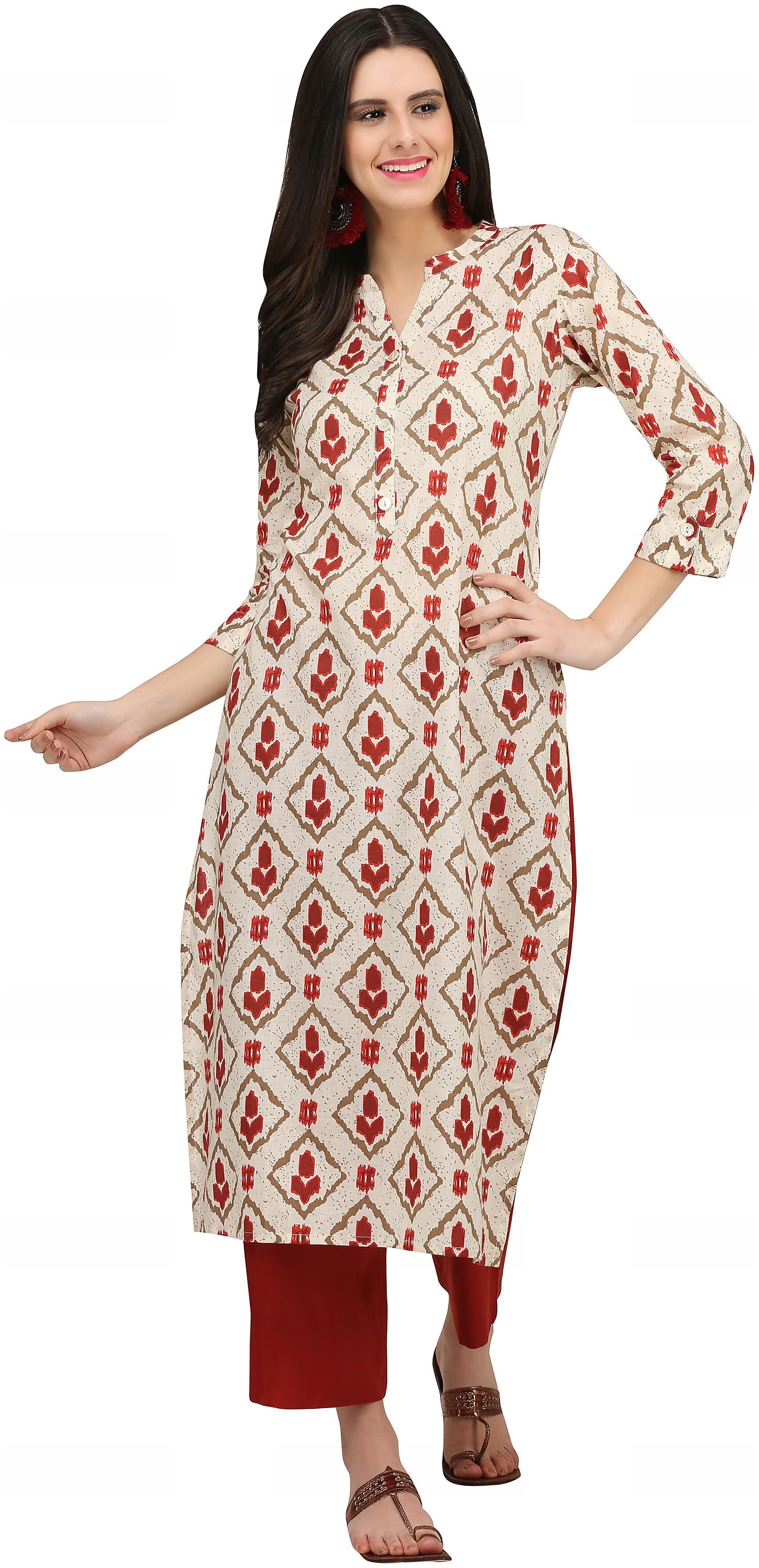 

kusum international Festive Party Printed Women Kurti