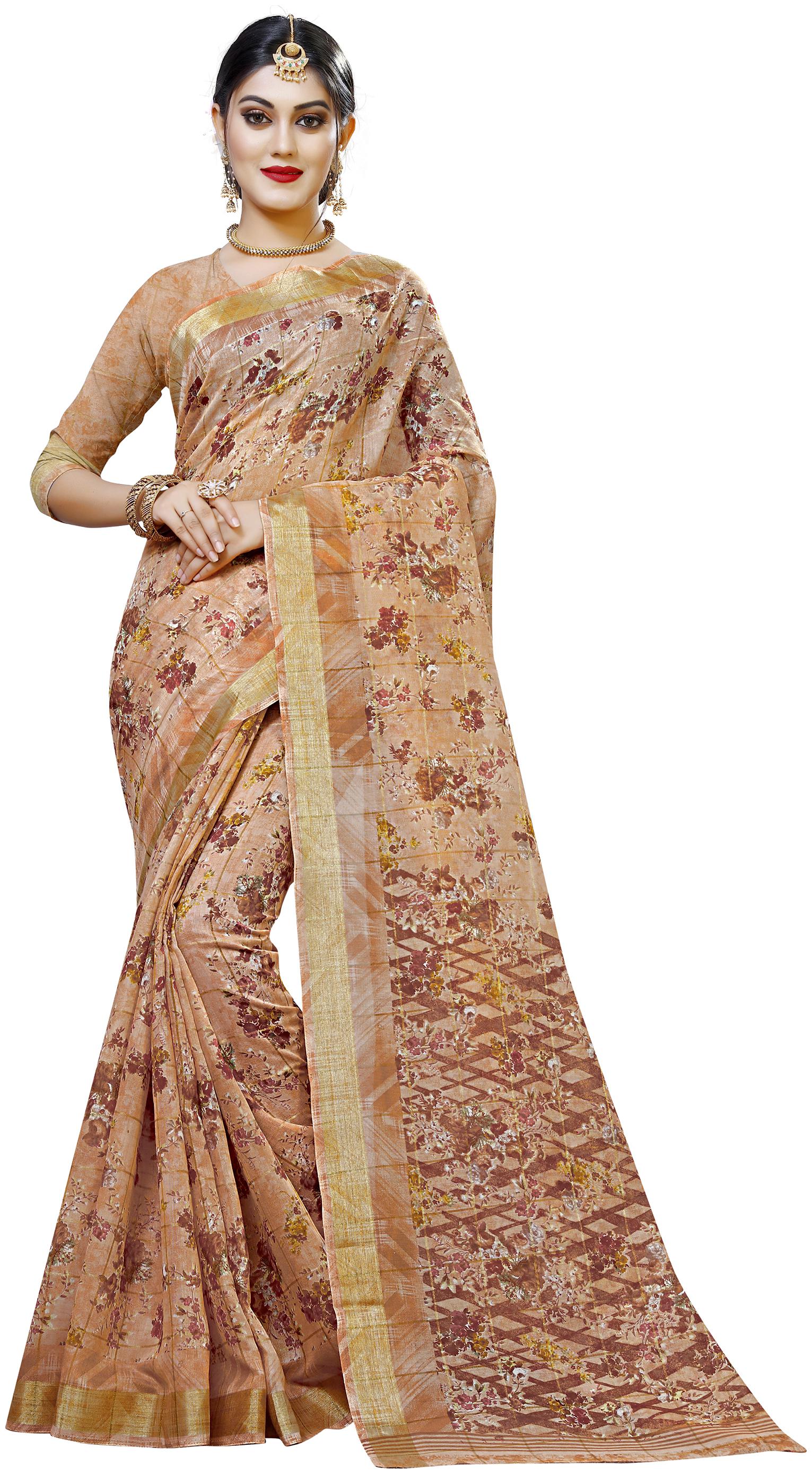 

Kvsfab Cotton Universal Sarees Multi