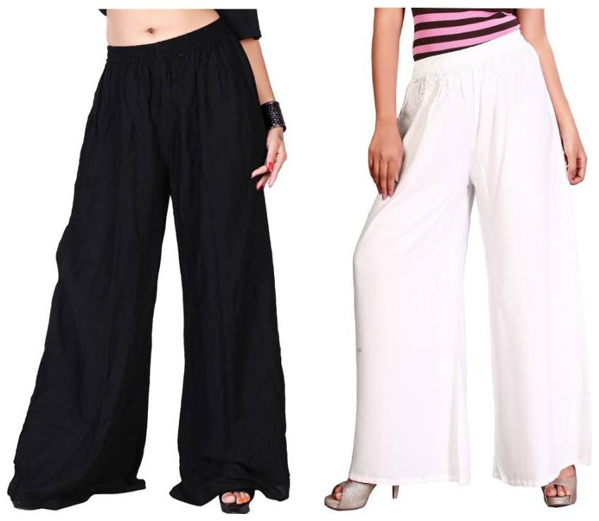

Kyathat woman palazzo(black white)