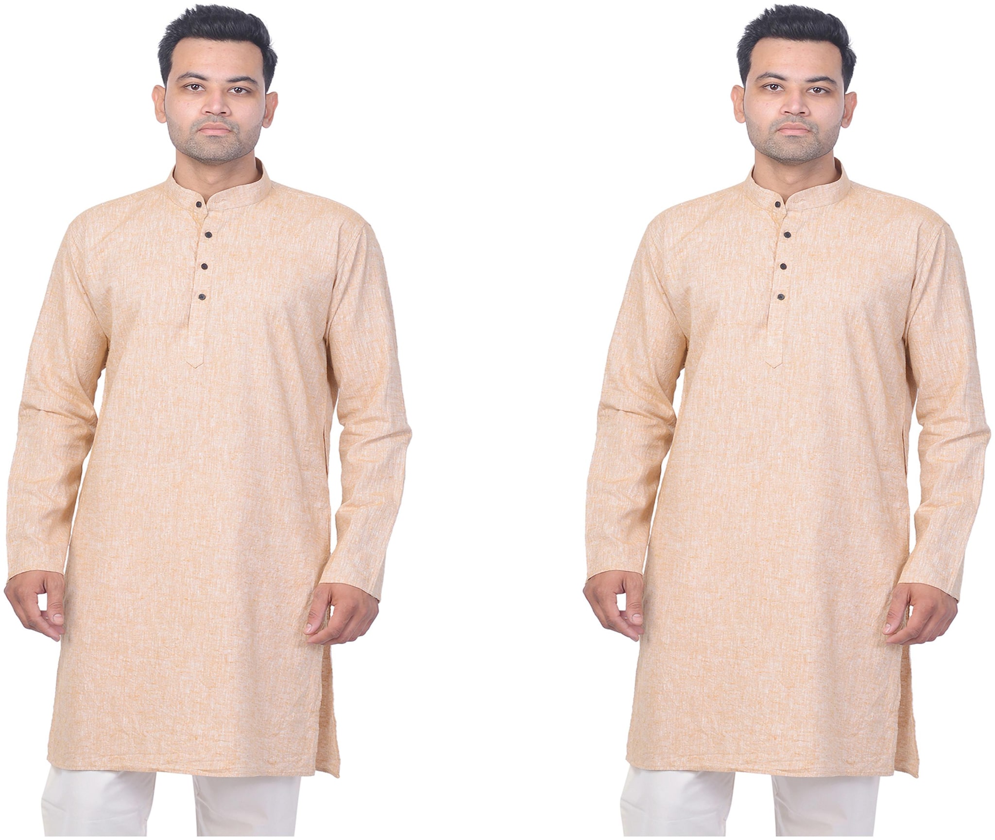 

La Milano Men Beige Slim Fit Kurta