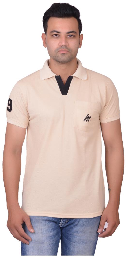 

La Milano Men Pink Slim fit Cotton Polo collar T-Shirt - Pack Of 1