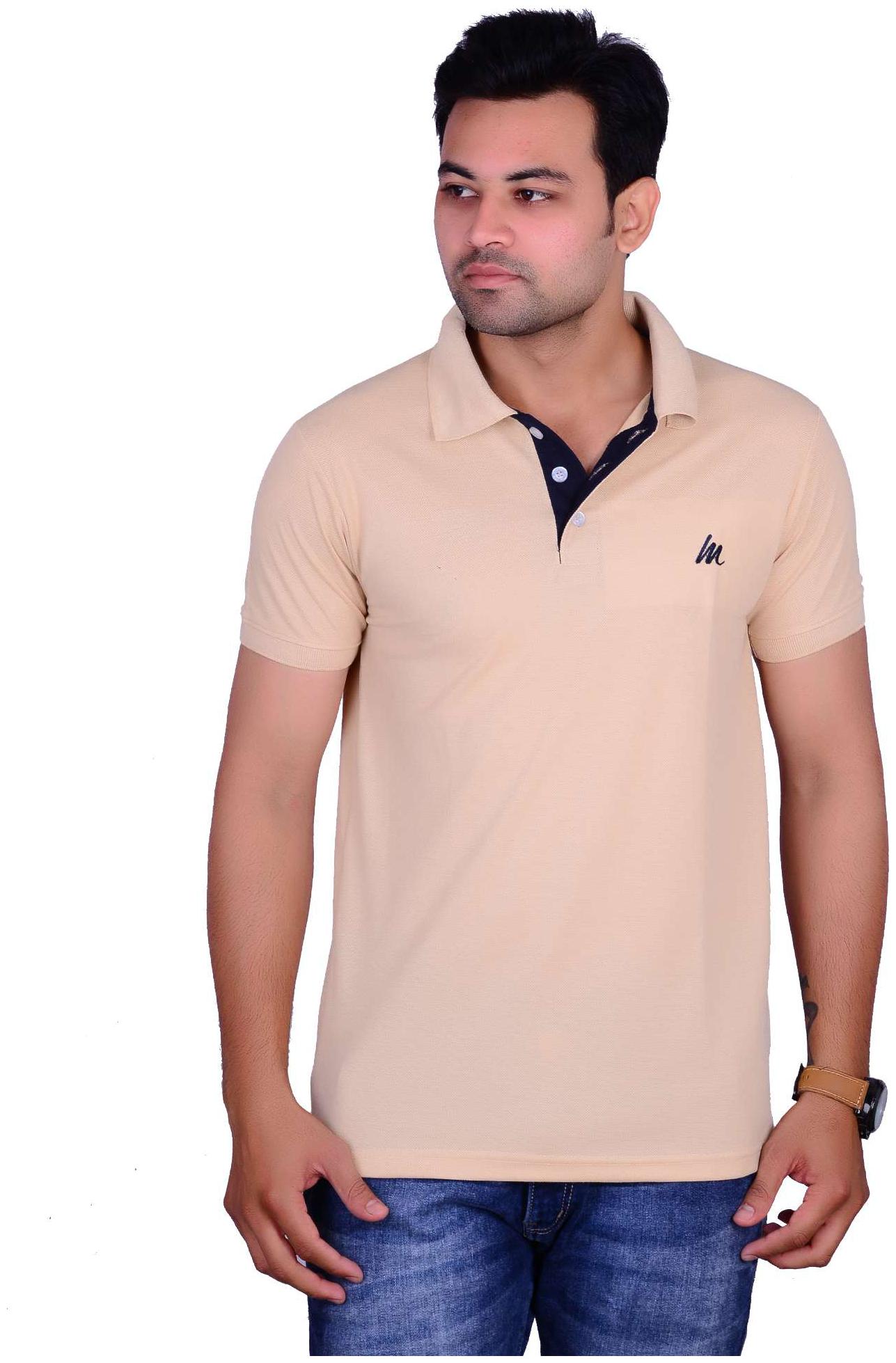 

La Milano Men Pink Slim fit Cotton Polo collar T-Shirt - Pack Of 1