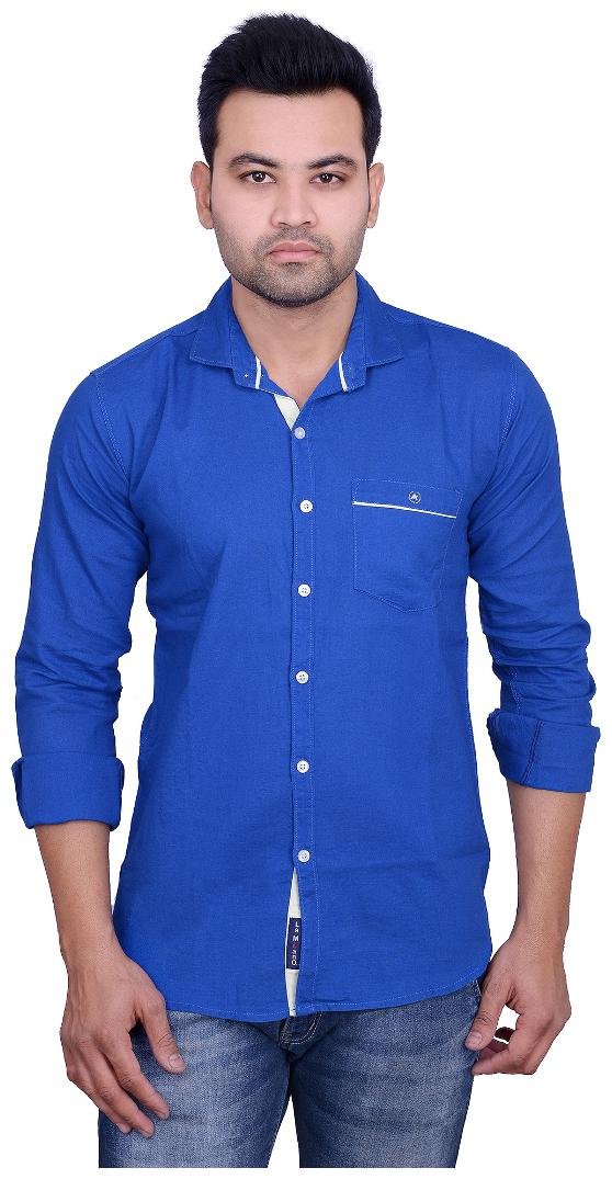 

La Milano Men Blue Abstract Regular Fit Casual Shirt