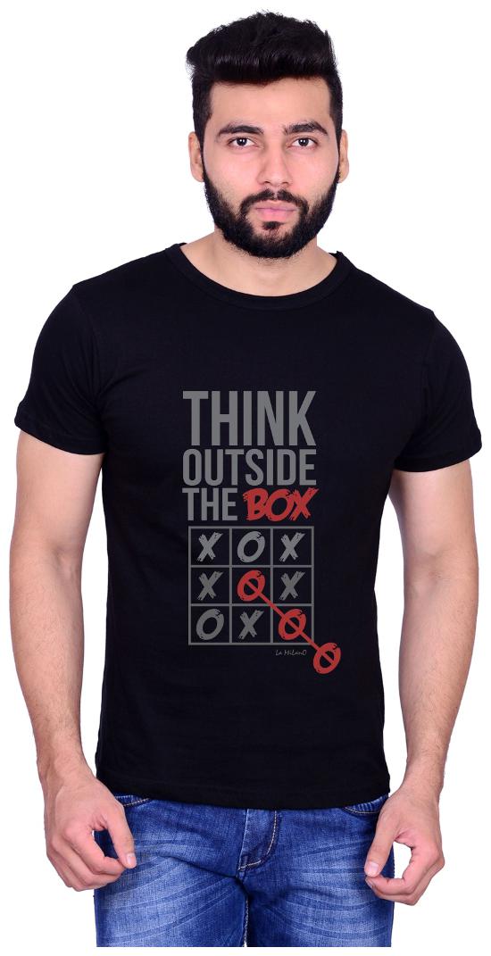 

La Milano Men Black Slim fit Cotton Round neck T-Shirt - Pack Of 1