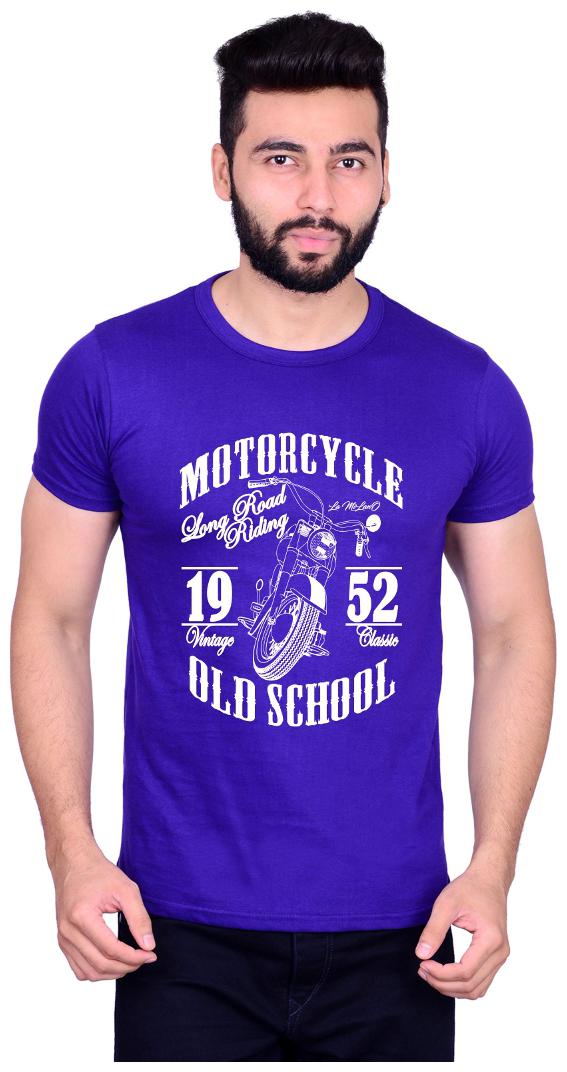 

La Milano Men Purple Slim fit Cotton Round neck T-Shirt - Pack Of 1
