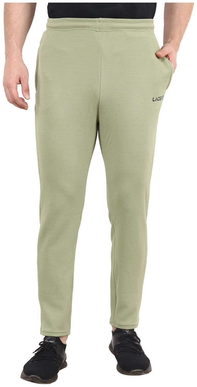 

LACE IT Men Beige Solid Regular fit Track pants