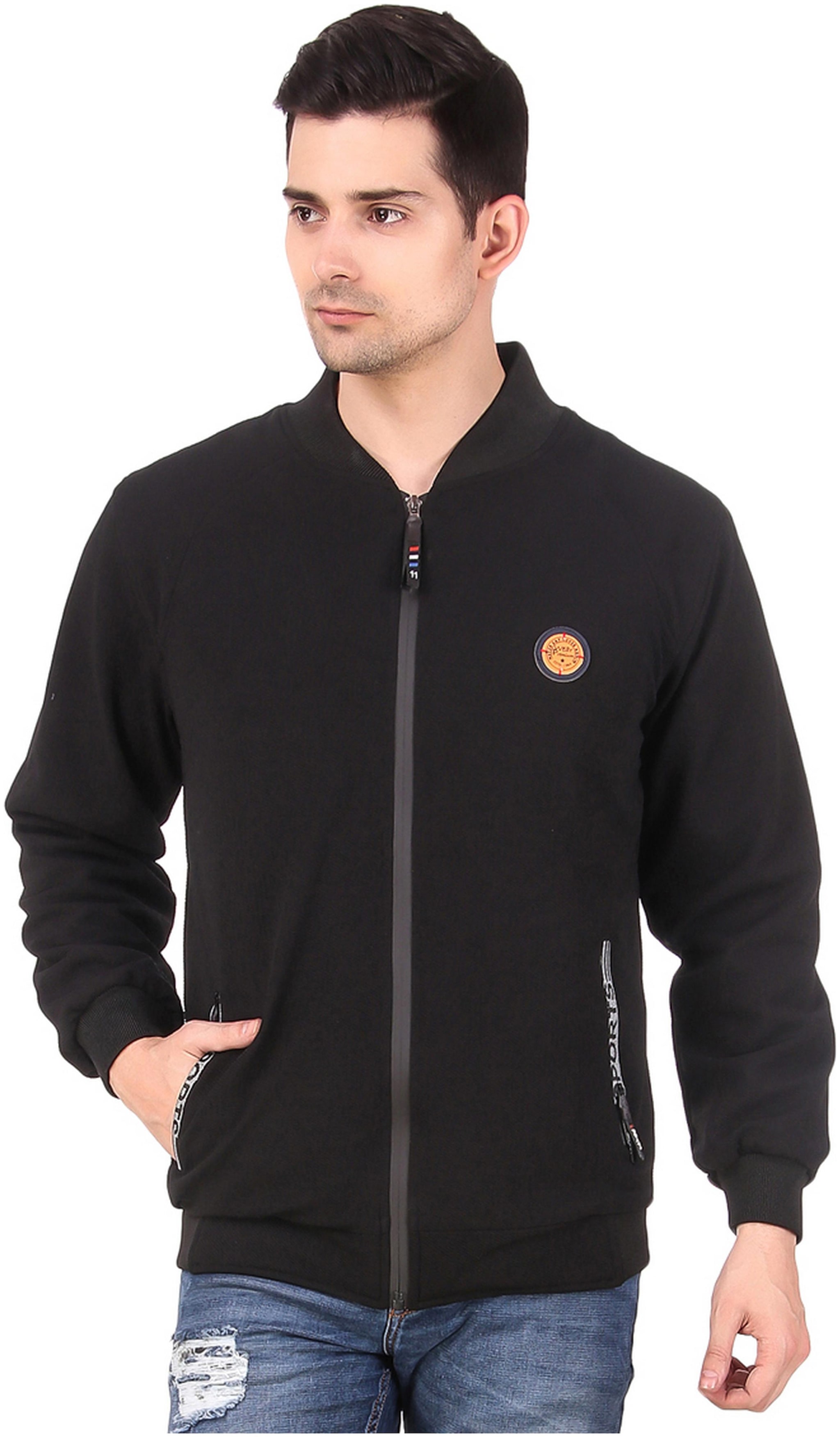 

Lafantar Men Nylon Casual Jackets Black