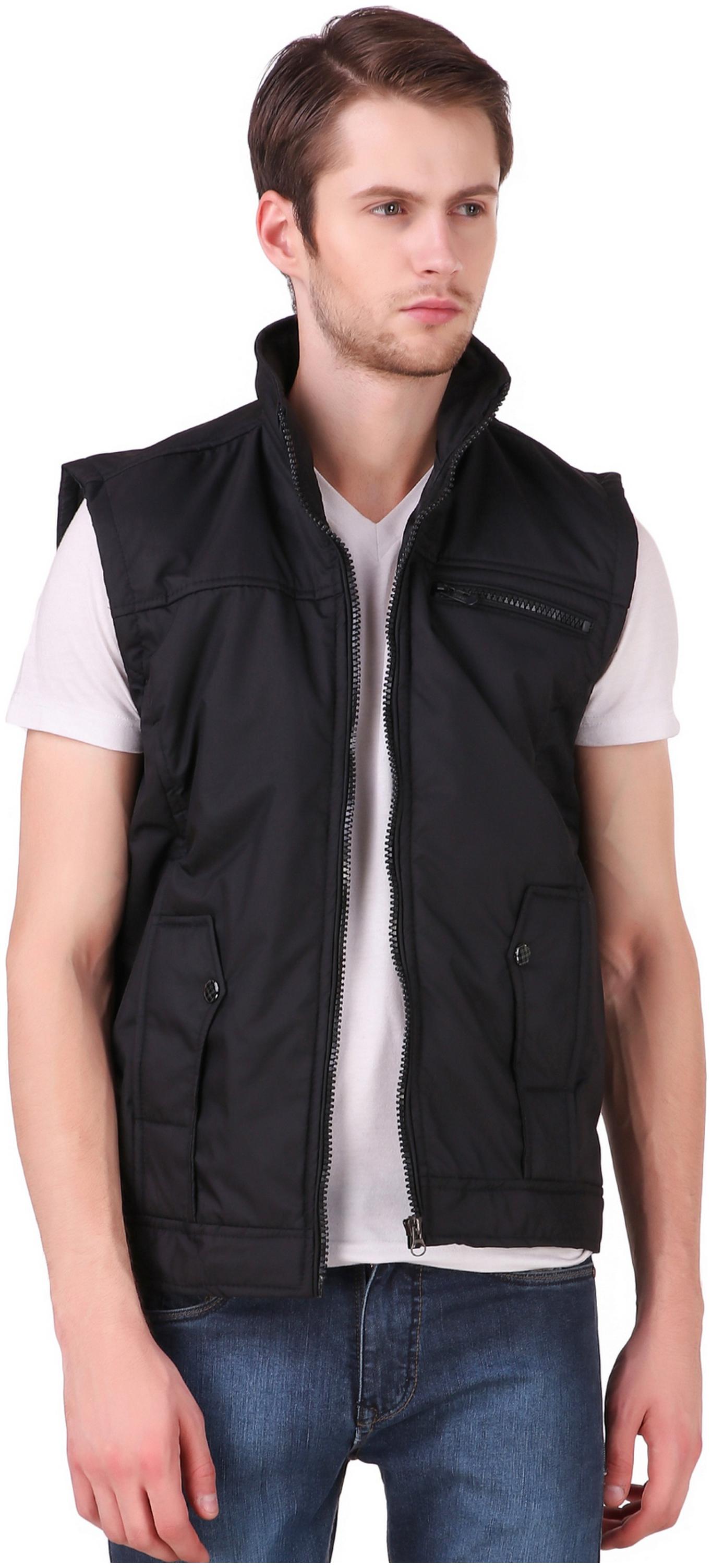 

Lafantar Men Black Solid Quilted jacket