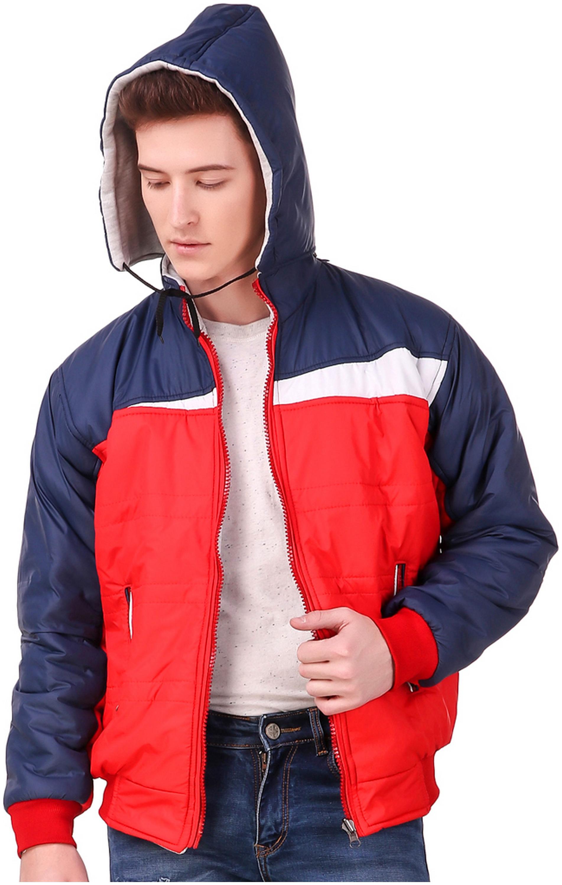 

Lafantar Men Reversible Polyester Jacket(Red Blue)