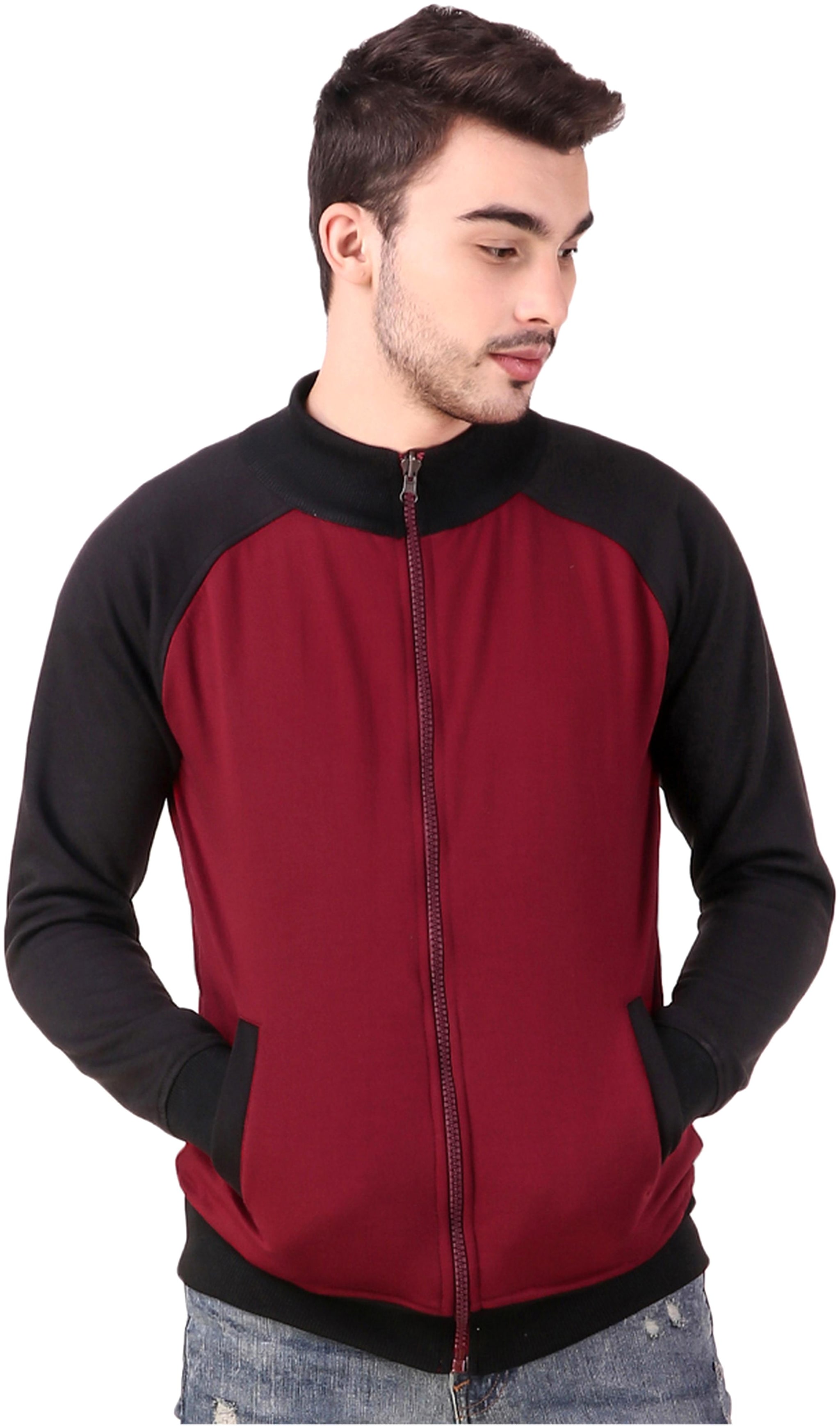 

Lafantar Men Maroon Round neck Sweatshirt