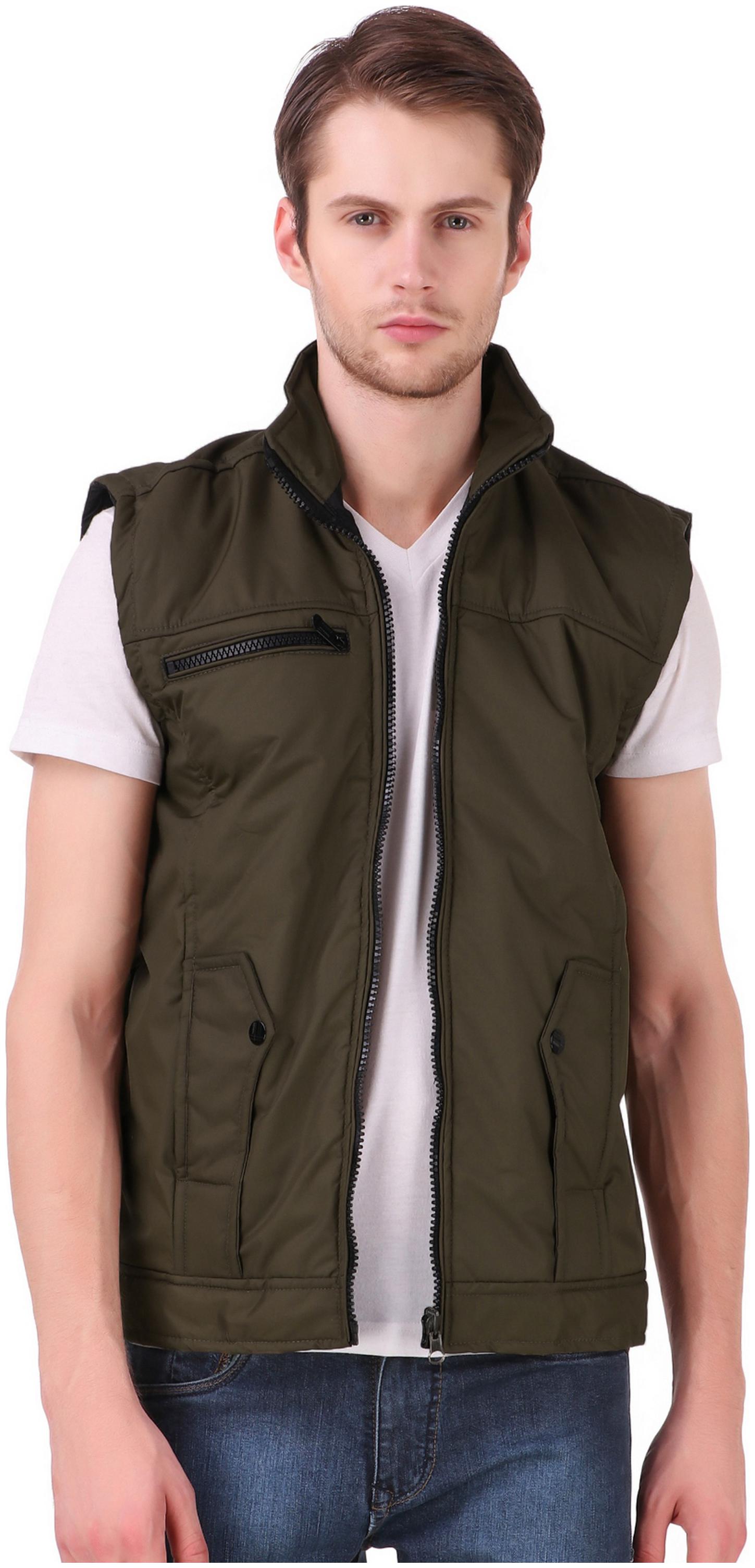 

Lafantar Men Green Solid Quilted jacket