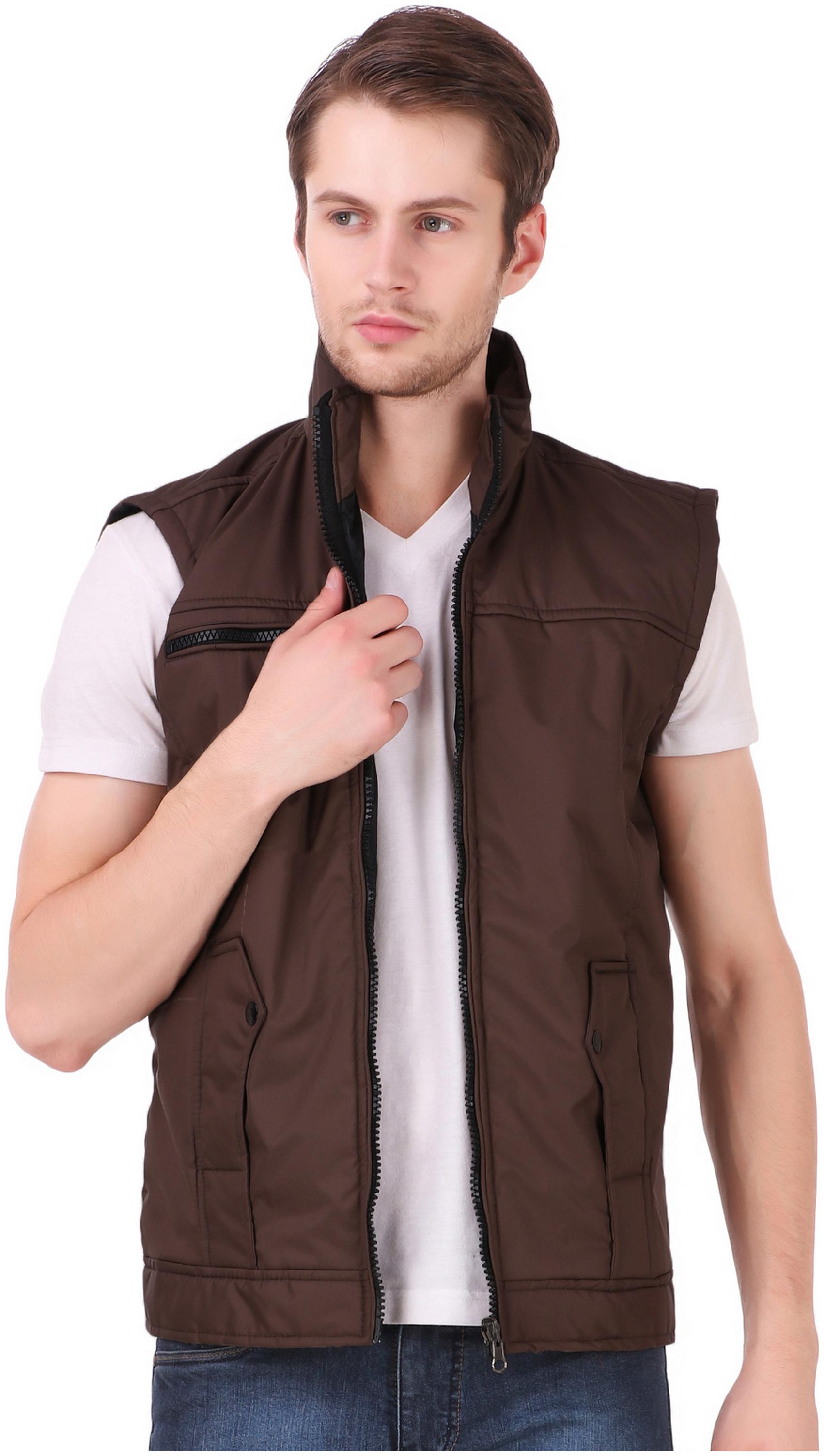 

Lafantar Men Brown Solid Quilted jacket