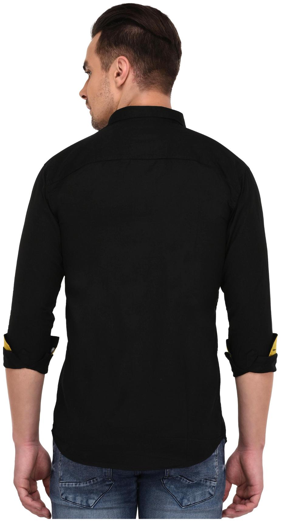 

Lafantar Slim Fit Two Color Casual Shirt for Men