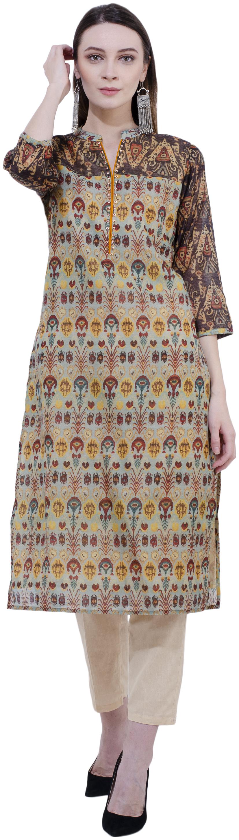 

LAGI Women Multi Printed Straight Kurti