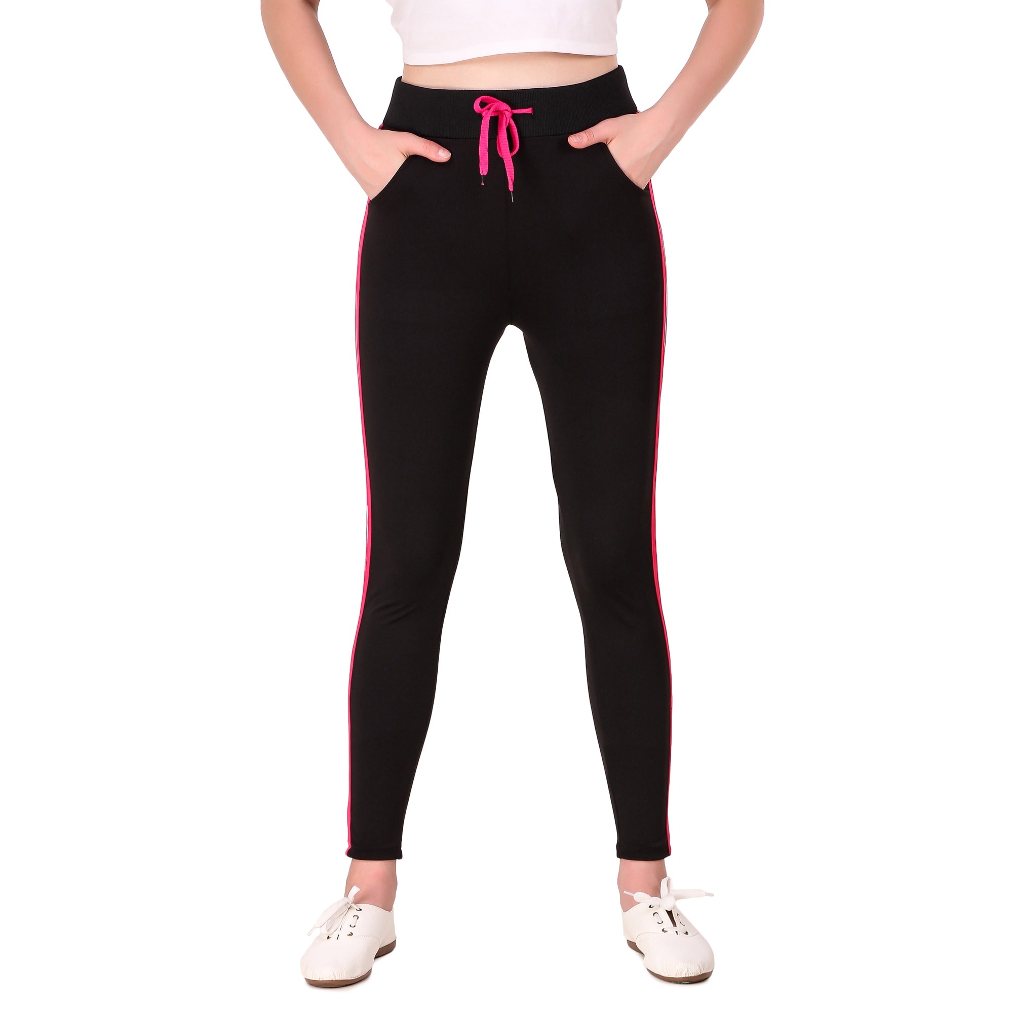 

Laiira Lycra Solid Black Jegging For Women
