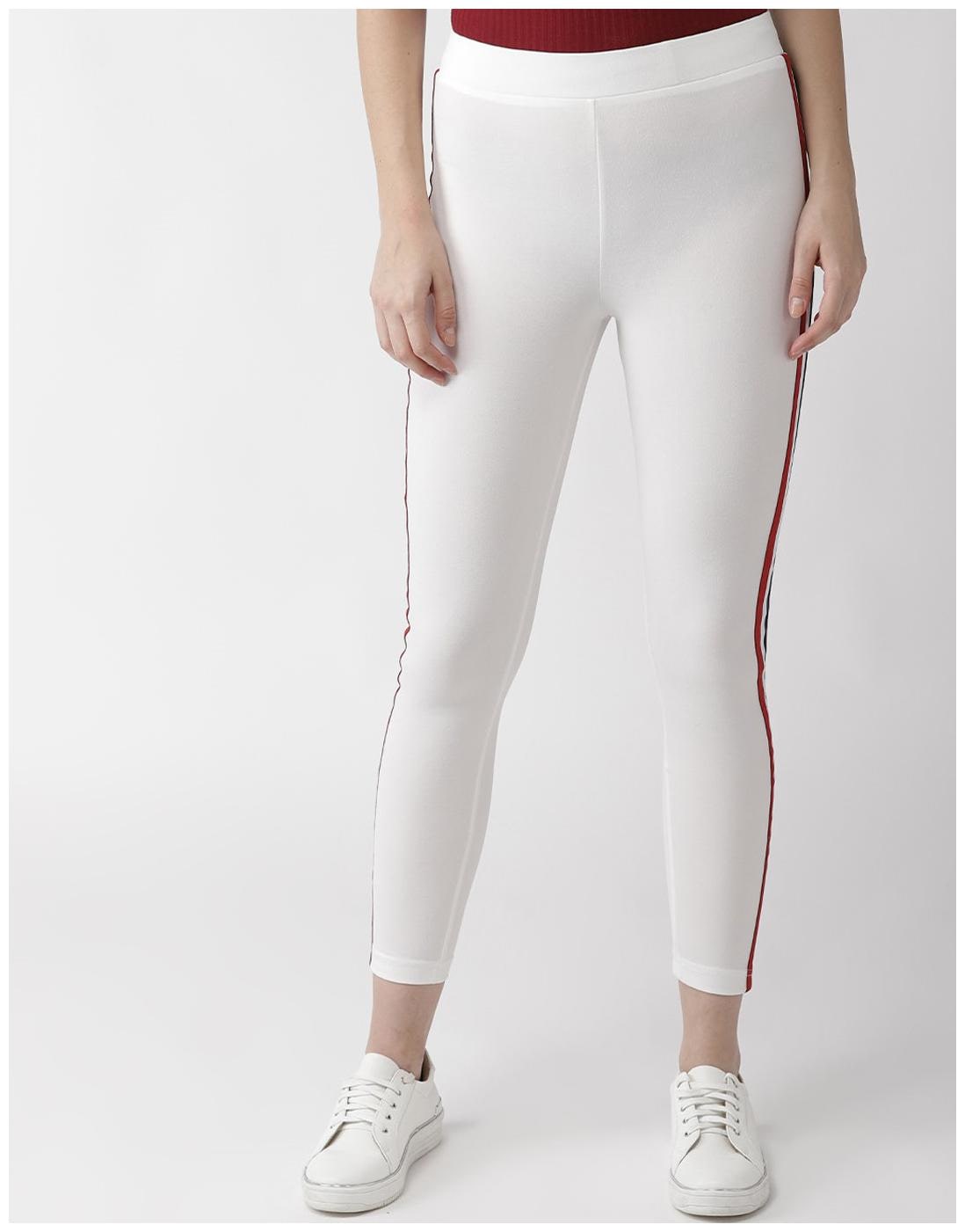 

Laiira White Jeggings (Striped)