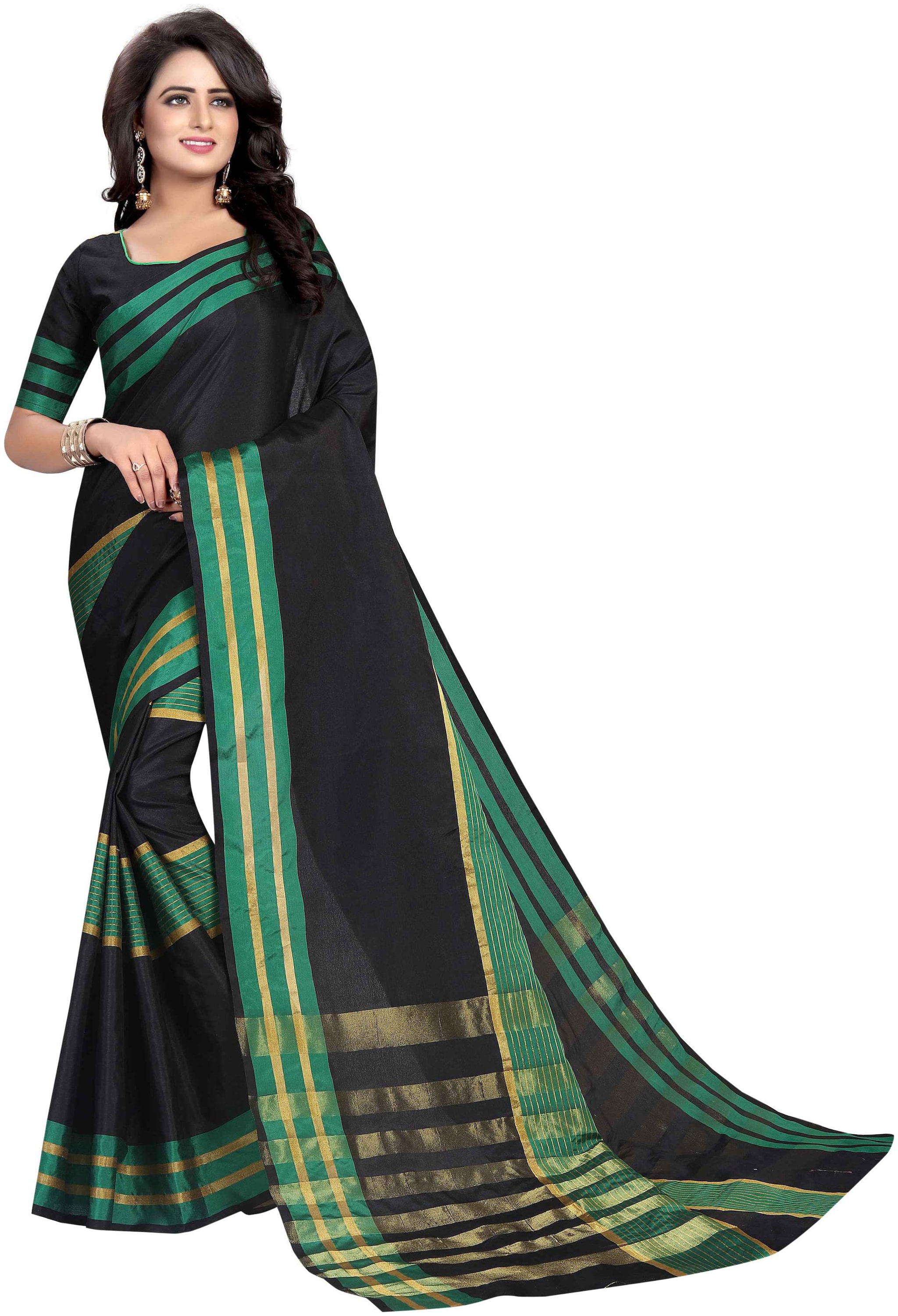 

Lake Prints Women s Blened Cotton Saree