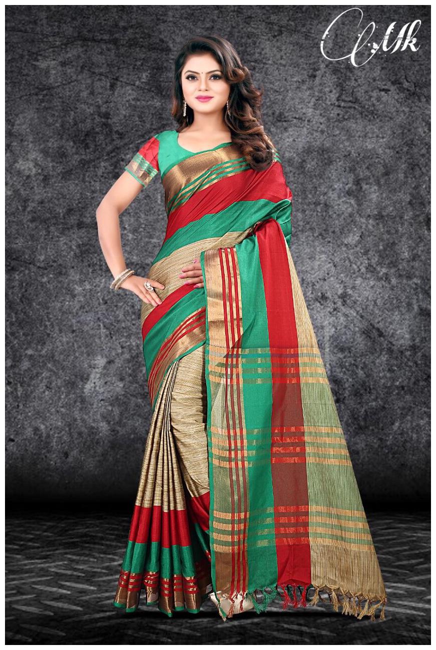 

Lake Prints Women s Blened Cotton Saree