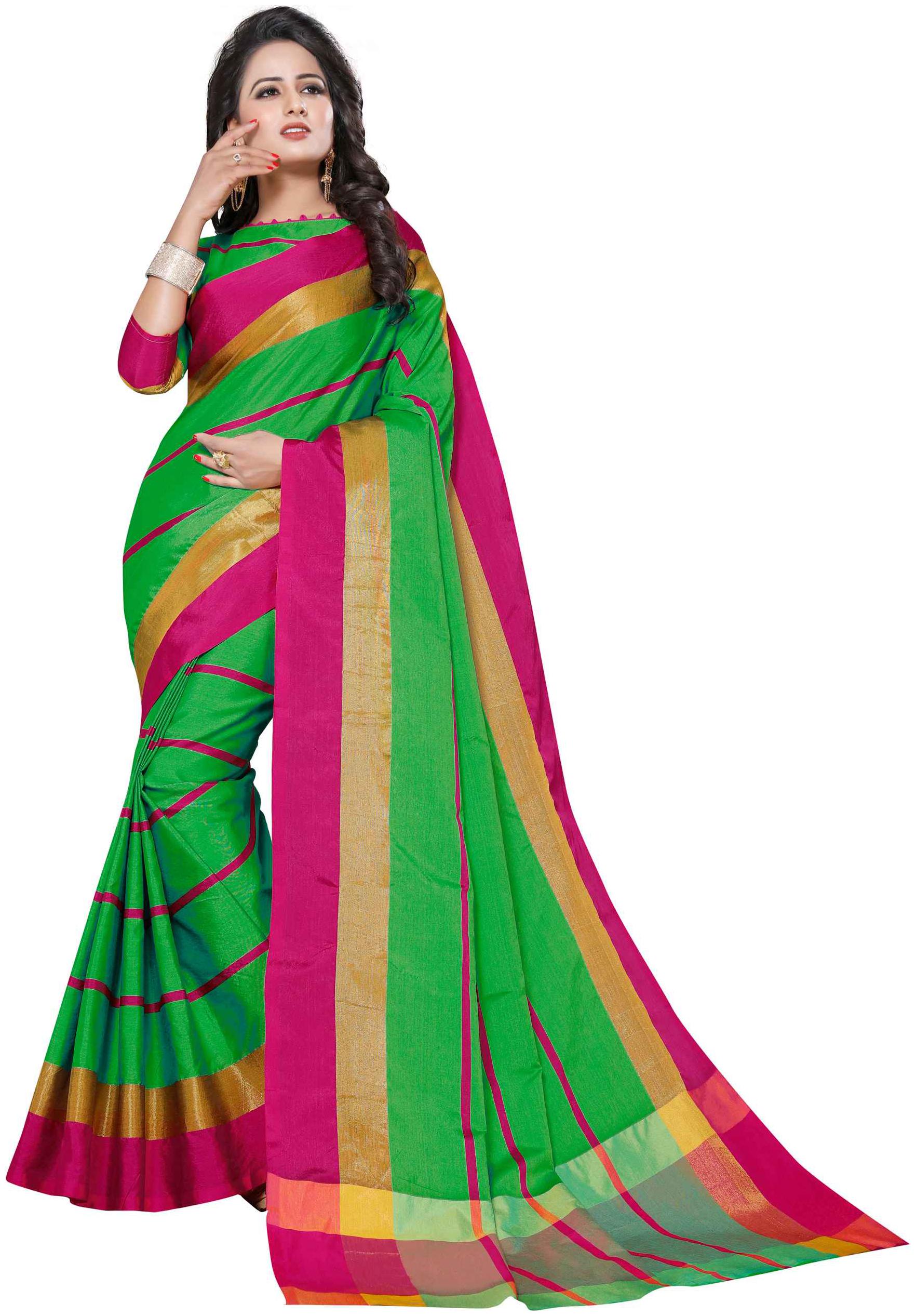 

Lake Prints Women s Blened Cotton Saree