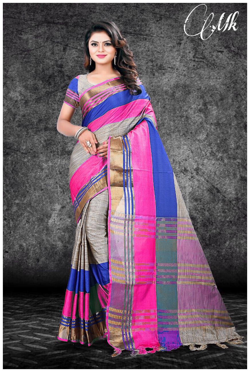 

Lake Prints Women s Blened Cotton Saree