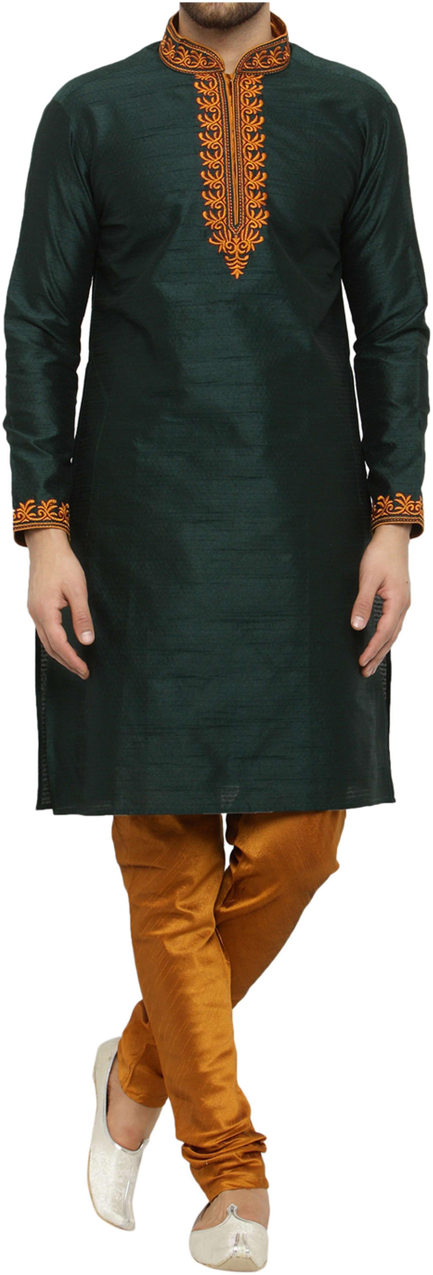 

Larwa Men s Wedding Ceremony Party wear embroidery Kurta Pyjama Set