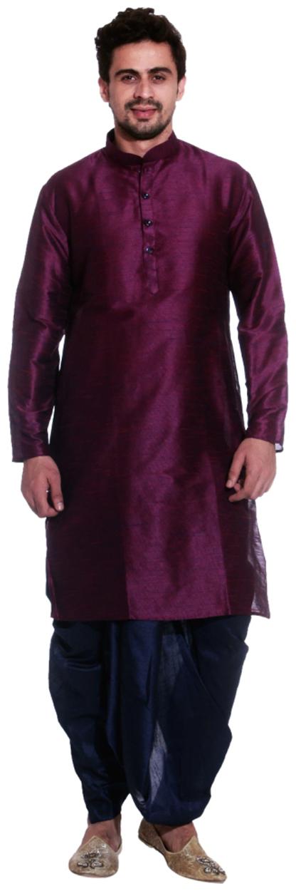 

Larwa Solid Men s Festive Dhoti Kurta Set