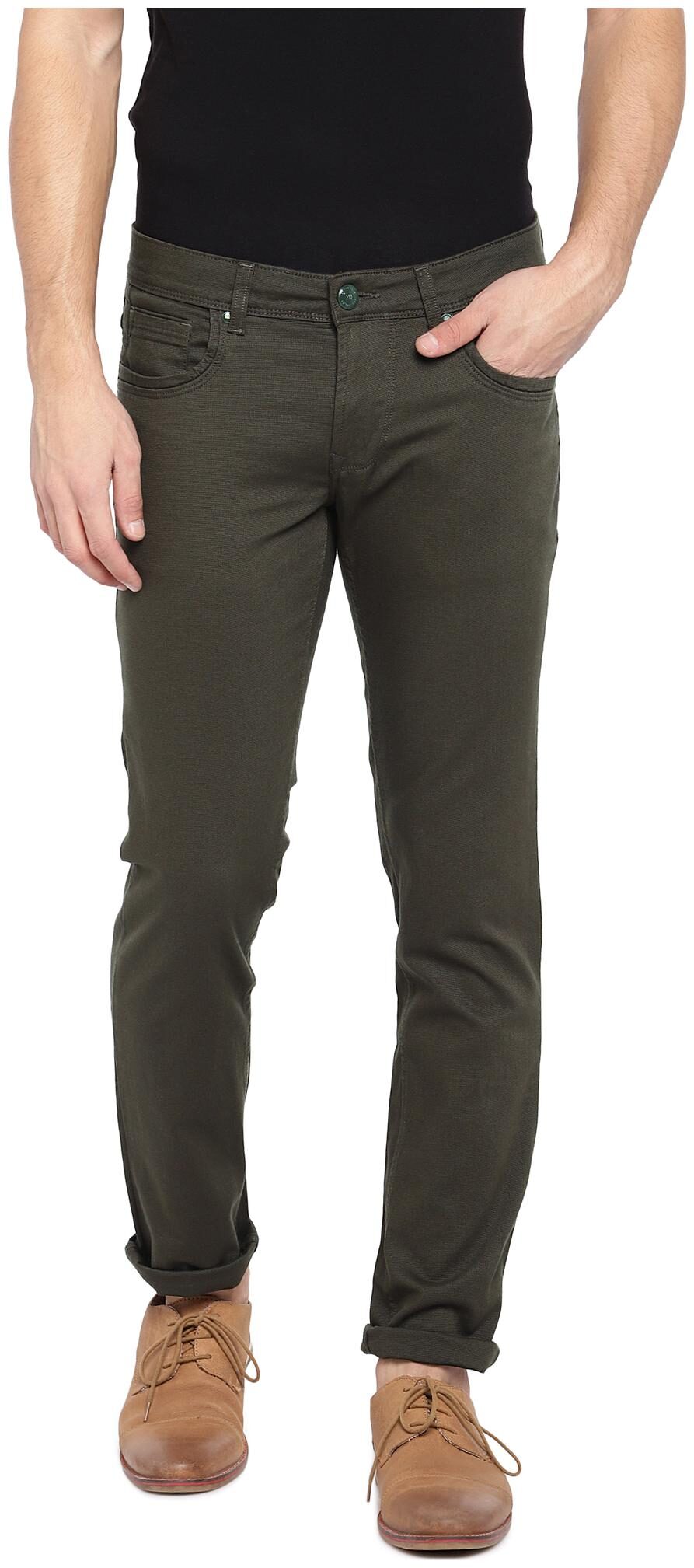 

Lawman Men Green Skinny Fit Jeans