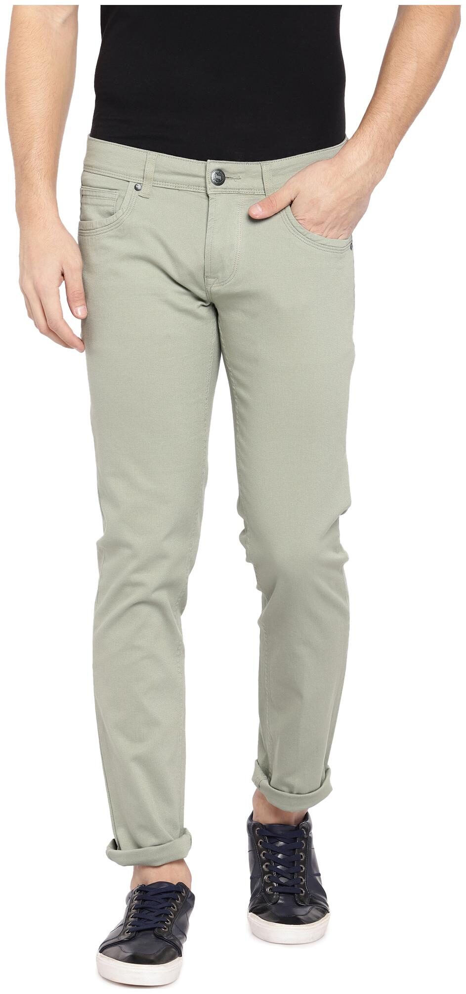 

Lawman Men Green Skinny Fit Jeans
