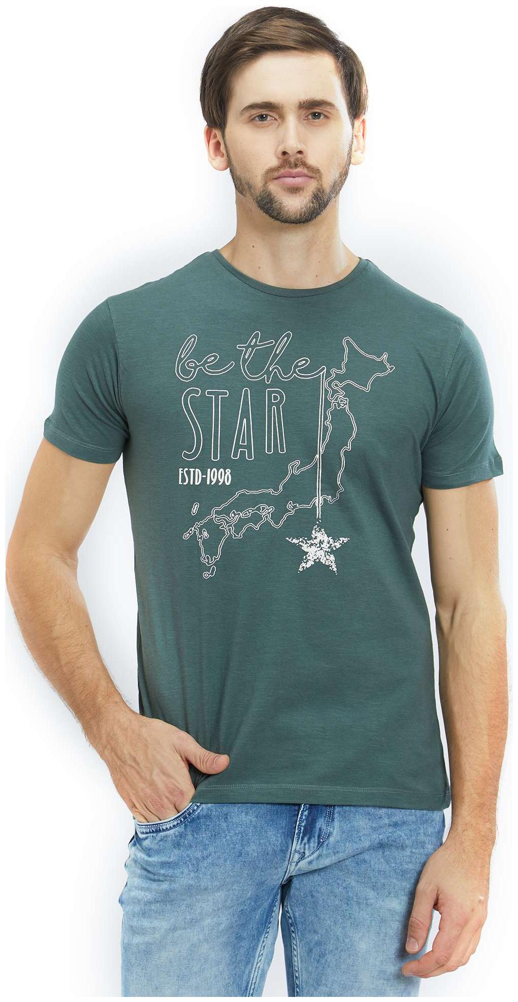 

Lawman Pg3 Men Green Slim fit Cotton Round neck T-Shirt - Pack Of 1