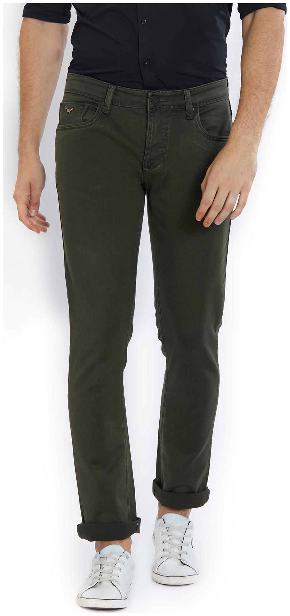 

Lawman Pg3 Men Green Slim Fit Jeans